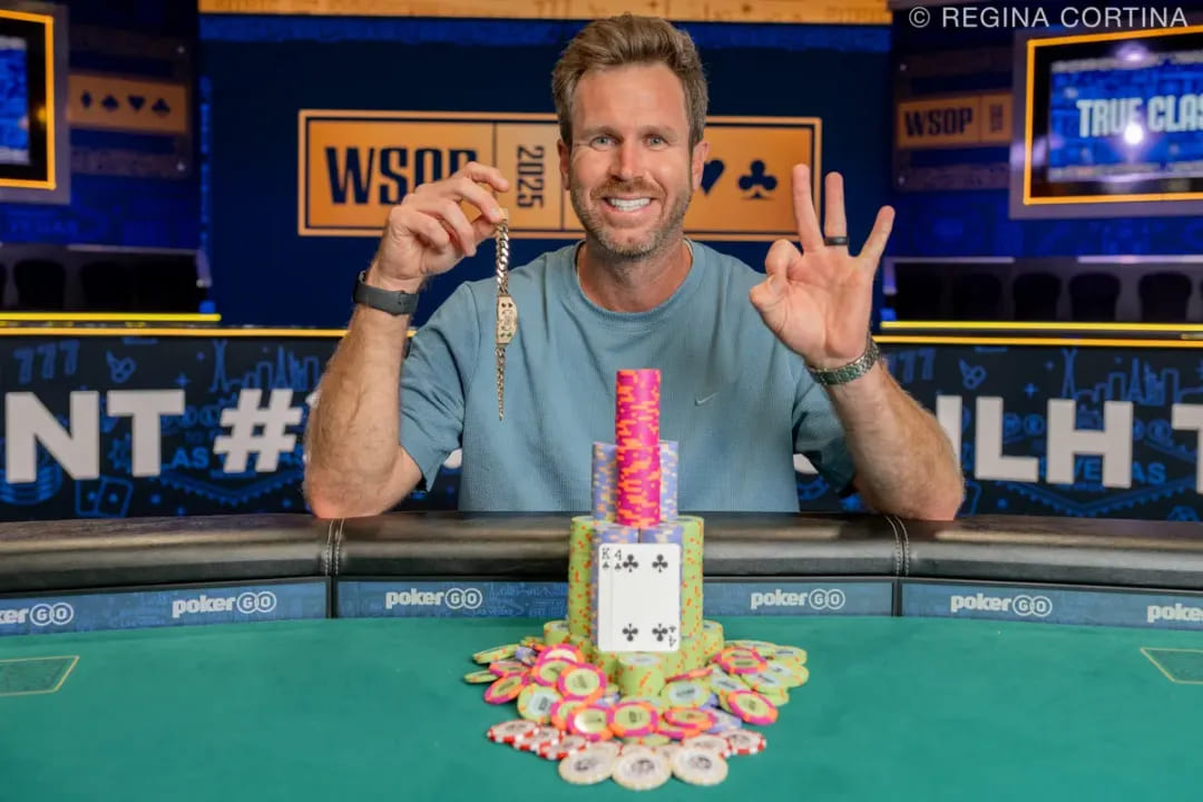 【EV扑克】2025WSOP | 国人Zhang Xinwen赛事34斩获季军，杨崇贤在50K豪客赛进入十强