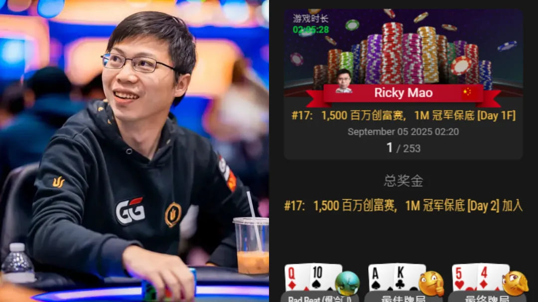【EV扑克】国人首条金手链出炉！恭喜中国选手宋辉赢得线上WSOP迷你主赛冠军，奖励68W刀！