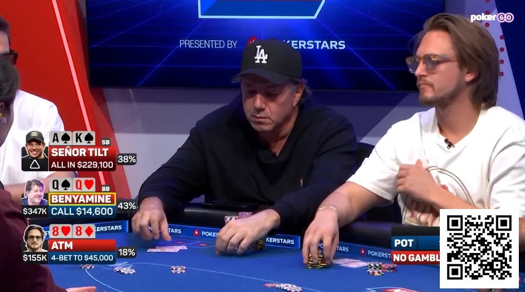 【EV扑克】扎心!翻前弃掉QQ后,两轮发牌都翻出Q,痛失42万美金巨池