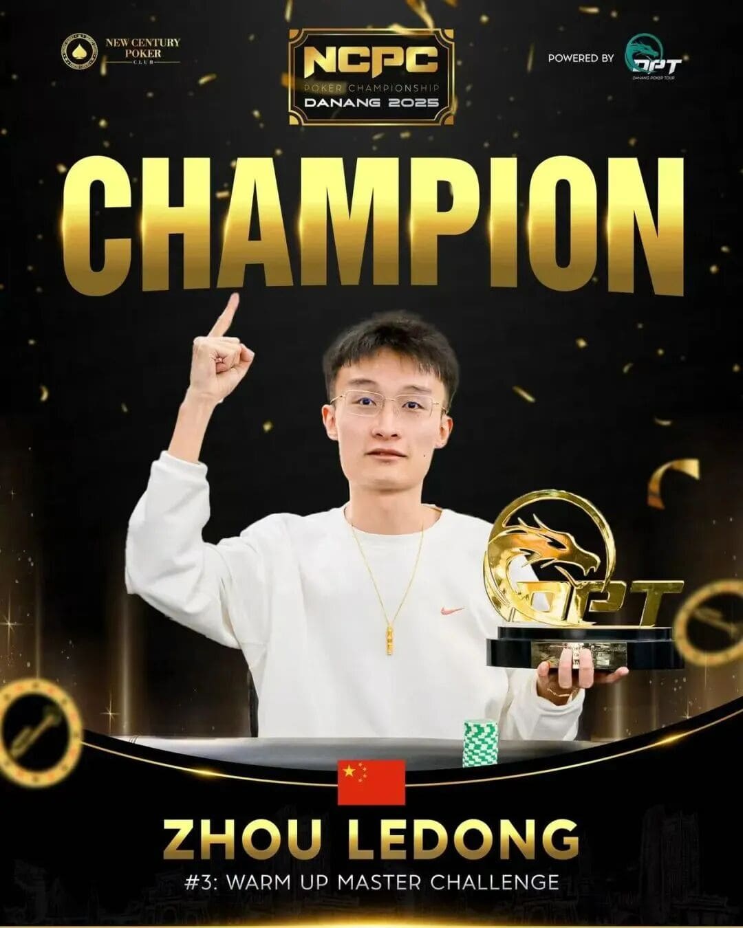 【EV扑克】NCPCxDPT | 首日战鼓敲响!国人周乐东摘下豪客开幕赛桂冠 | 开幕赛A/B组打响,A组泡沫逆袭成B组CL!