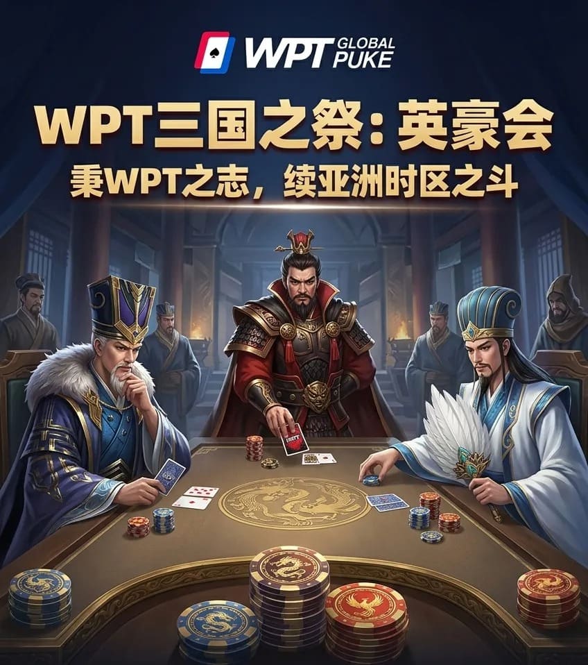 【EV扑克】扑克界的赤壁之战来了！WPTG三国无双系列赛史诗级登场！